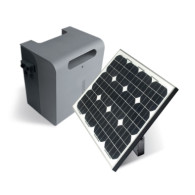 GOGREEN KIT KING GATES Kit solare fotovoltaico per alimentazione a 24 V con box batterie