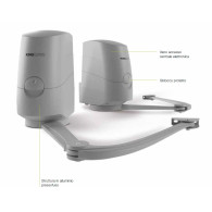 MOTORE KING MODUS XLSL 24V IRREVERSIBILE PER CANCELLO BATTENTE ANTA 4,2 MT 500 Kg