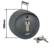 SELETTORE A CHIAVE RIB BLOCK A PARETE COLLEGARE QUADRO ELETTRICO IN ALLUMINIO