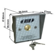 SELETTORE A CHIAVE RIB DA INCASSO PER AUTOMAZIONE CANCELLI SERRANDE E PORTE
