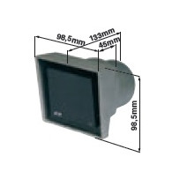 FOTOCELLULE DA INCASSO RIB COPPIA F97I  PORTATA 80 MT IN ALLUMINIO