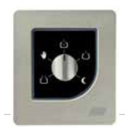 SELETTORE MULTIFUNZIONE ROTATIVO RIB ACG9430 VIA RADIO DA PARETE A INCASSO IP54