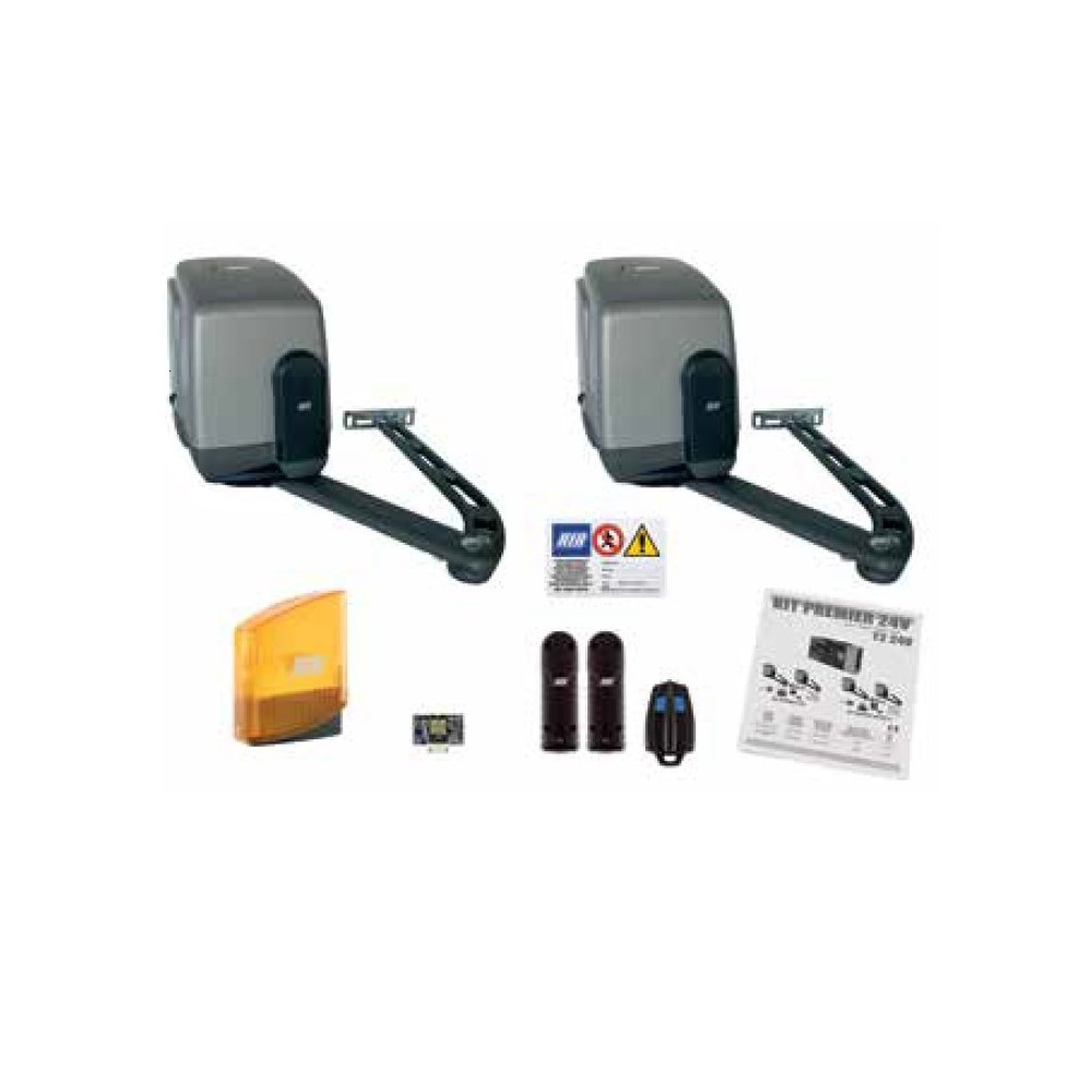 KIT RIB AUTOMAZIONE PREMIER 24V PER CANCELLO ANTE A BATTENTE BRACCI ARTICOLATI