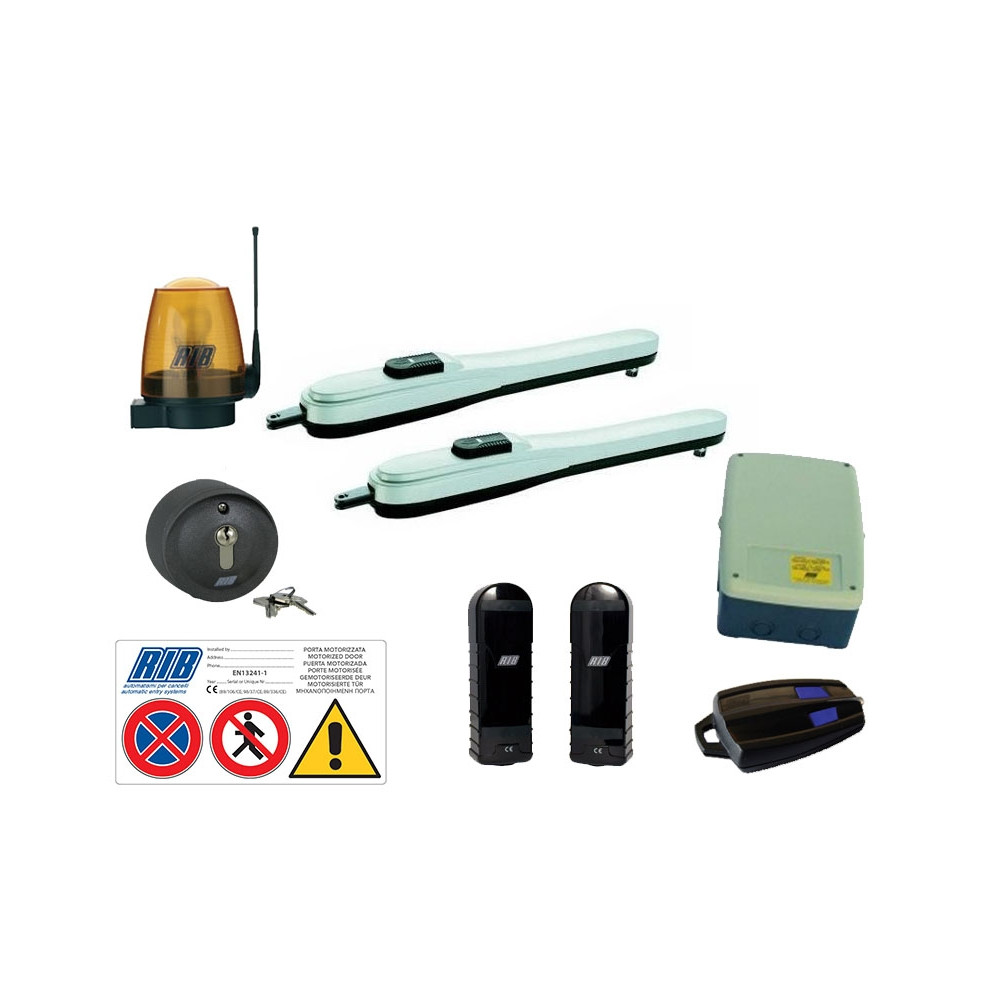 KIT RIB AUTOMAZIONE KING AD00690 PER CANCELLO A BATTENTE ANTA FINO A 400 KG