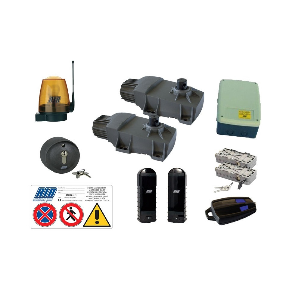 KIT RIB AUTOMAZIONE DUKE 110° INTERRATO X CANCELLO ANTE A BATTENTE FINO A 800Kg