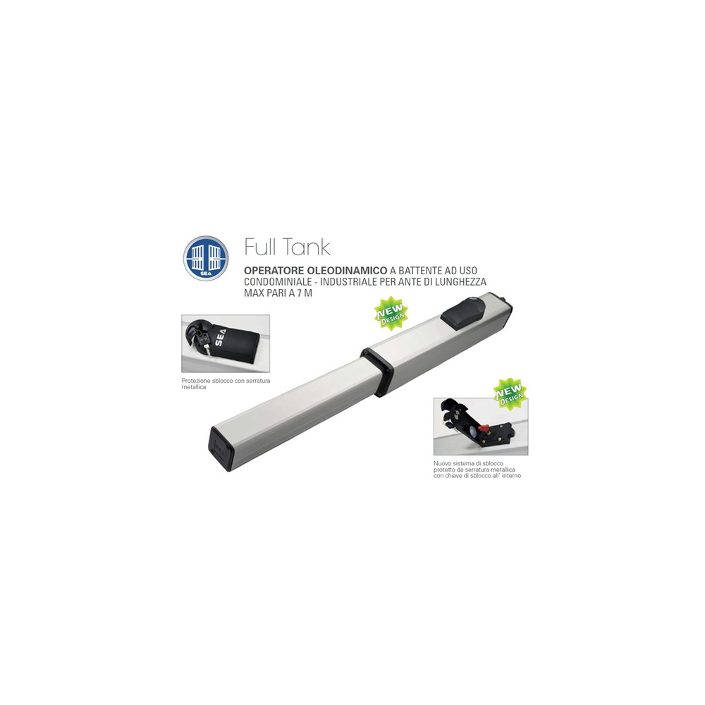 KIT SEA FULL TANK 270 DOUBLE LIGHT SB OLEODINAMICO PER ANTE FINO A 7 MT MAX 1000 KG