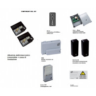 KIT AUTOMAZIONE INTERRATO V2 VULCAN 230V PER CANCELLO 2 ANTE BATTENTE FINO 3,5Mt