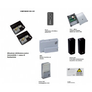 KIT AUTOMAZIONE INTERRATO V2 VULCAN 230V PER CANCELLO 2 ANTE BATTENTE FINO 3,5Mt