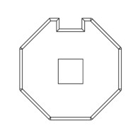 Adattatore ottagonale per rullo 40 mm per motore tubolare serie 35 APRIMATIC