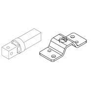 Kit supporto più perno quadro per motore tubolare serie 35 APRIMATIC confezione 5 pezzi