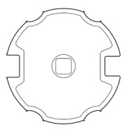 Adattatore Ogiva per rullo 78 mm serie 45 (SMS-CMS) APRIMATIC