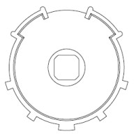 Adattatore ZF54 serie 45 (SMS-CMS) APRIMATIC