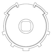 Adattatore ZF54 serie 45 (SMS-CMS) APRIMATIC