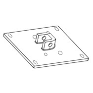 Supporto da parete 45S e 45M serie 45 APRIMATIC confezione 5 pezzi