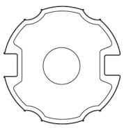 Adattatore Ogiva per rullo 78 mm per serie 59 (SMS-CMS) APRIMATIC