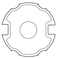 Adattatore Ogiva per rullo 85 mm per serie 59 (SMS-CMS) APRIMATIC