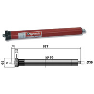 Motore tubolare APRIMATIC 59S-80 80Nm per tapparelle e tende da sole 