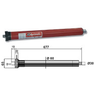 MOTORE TUBOLARE APRIMATIC 59S-120 120Nm per tapparelle e tende da sole