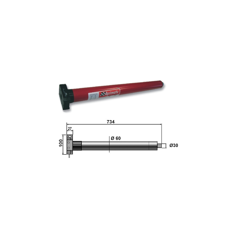 MOTORE TUBOLARE APRIMATIC 59M-80 80Nm per tapparelle e tende da sole