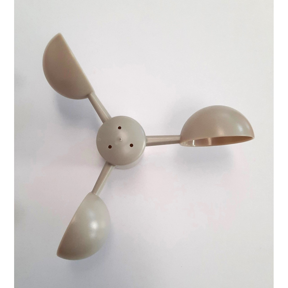 PALETTA VENTOLA DI RICAMBIO TPRG PER ANEMOMETRO TEKNOS TWBN TSBN TSSW COLORE GRIGIO