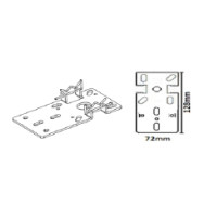 SUPPORTO Verticale asolato per Motore LUX -T TEKNO'S