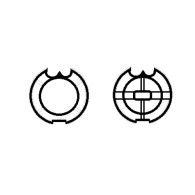 CORONA E PULEGGIA PER MOTORI TEKNO'S  Ø 45mm PER RULLO Ø80 Fitesol DO