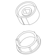 PULEGGIA E CORONA TONDO DIAMETRO  50MM TUBOLARI