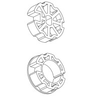 PULEGGIA  E CORONA DIAMETRO 60MM OGIVA ONDULATO TUBOLARI 