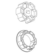 CORONA  PULEGGIA DIAMETRO 70MM OGIVA  ROLLERBAT PER MOTORIDUTTORI  TUBOLARI