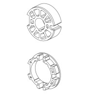 CORONA E PULEGGIA DEPRAT DIAMETRO 89MM PER MOTORIDUTTORI TUBOLARI DIAMETRO 59MM