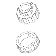 CORONA E PULEGGIA TONDO DIAMETRO  80MM  PER MOTORIDUTTORI TUBOLARI DIAMETRO 59MM