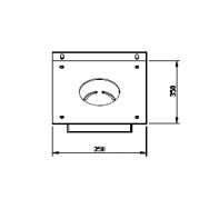 PIASTRA CON CASSETTO ACCESSORIO PER MOTORIDUTTORI TUBOLARI V2 MATIXM550