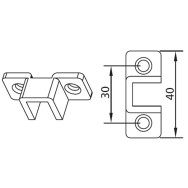 SUPPORTO PER MOTORIDUTTORI TUBOLARI DIAMETRO 35MM 