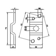 Staffa da parete accessorio per motoriduttori tubolari v2 163509