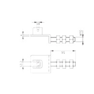 Staffa di supporto con regolazione verticale accessorio per motoriduttori Ø45 v2 163476