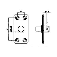 ART.3062 Adattatore per motoriduttori tubolari Ø55 v2 163481