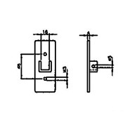 ART.3031 Staffa da parete per motoriduttori tubolari Ø55 v2 163483