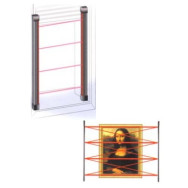 Barriera multipla ad infrarossi attivi MVS BMO Rilevazione 8 doppi raggi AND/OR