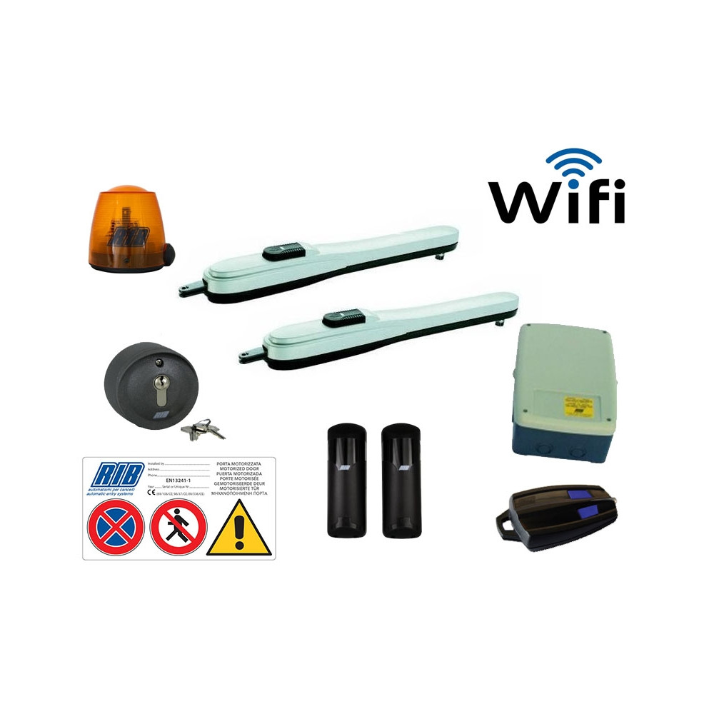KIT RIB AUTOMAZIONE KING WI-FI AD00716 PER CANCELLO A BATTENTE ANTA FINO A 400KG