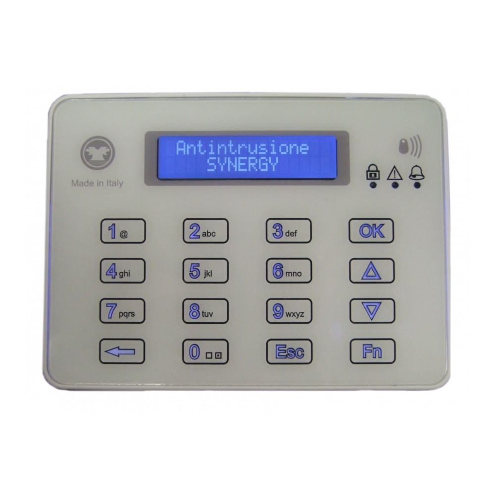 TASTIERA TOUCH BIANCA PER ANTIFURTO MICROVIDEO SINERGY SY-821B RFID USB