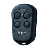RADIOCOMANDO NEW HAPPY BLACK COMPATIBILE CODICE FISSO E ROLLING CODE 433,92 MHz