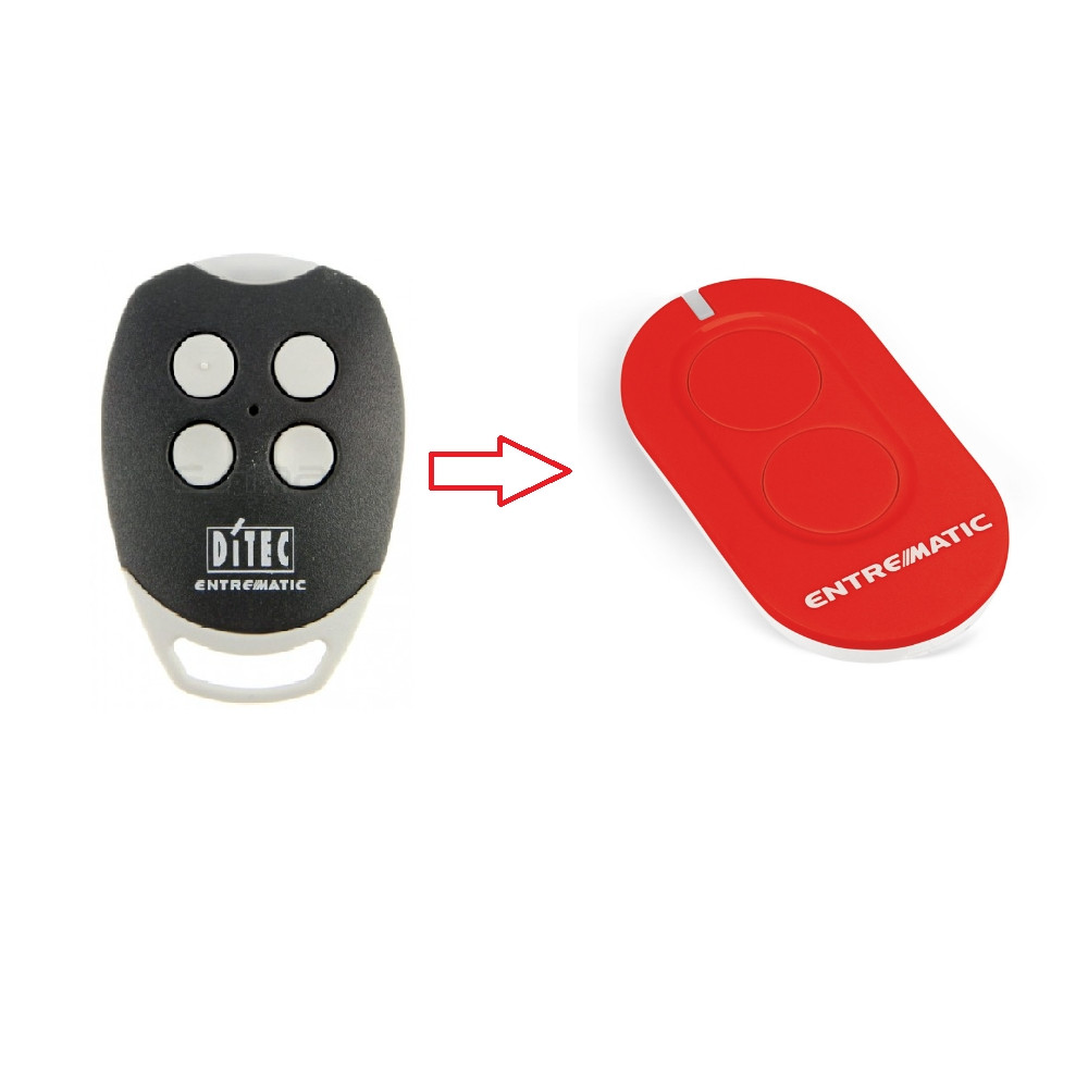 RADIOCOMANDO ORIGINALE DITEC ZEN2R SOSTITUTIVO GOL4 ROLLING CODE 433,92 Mhz