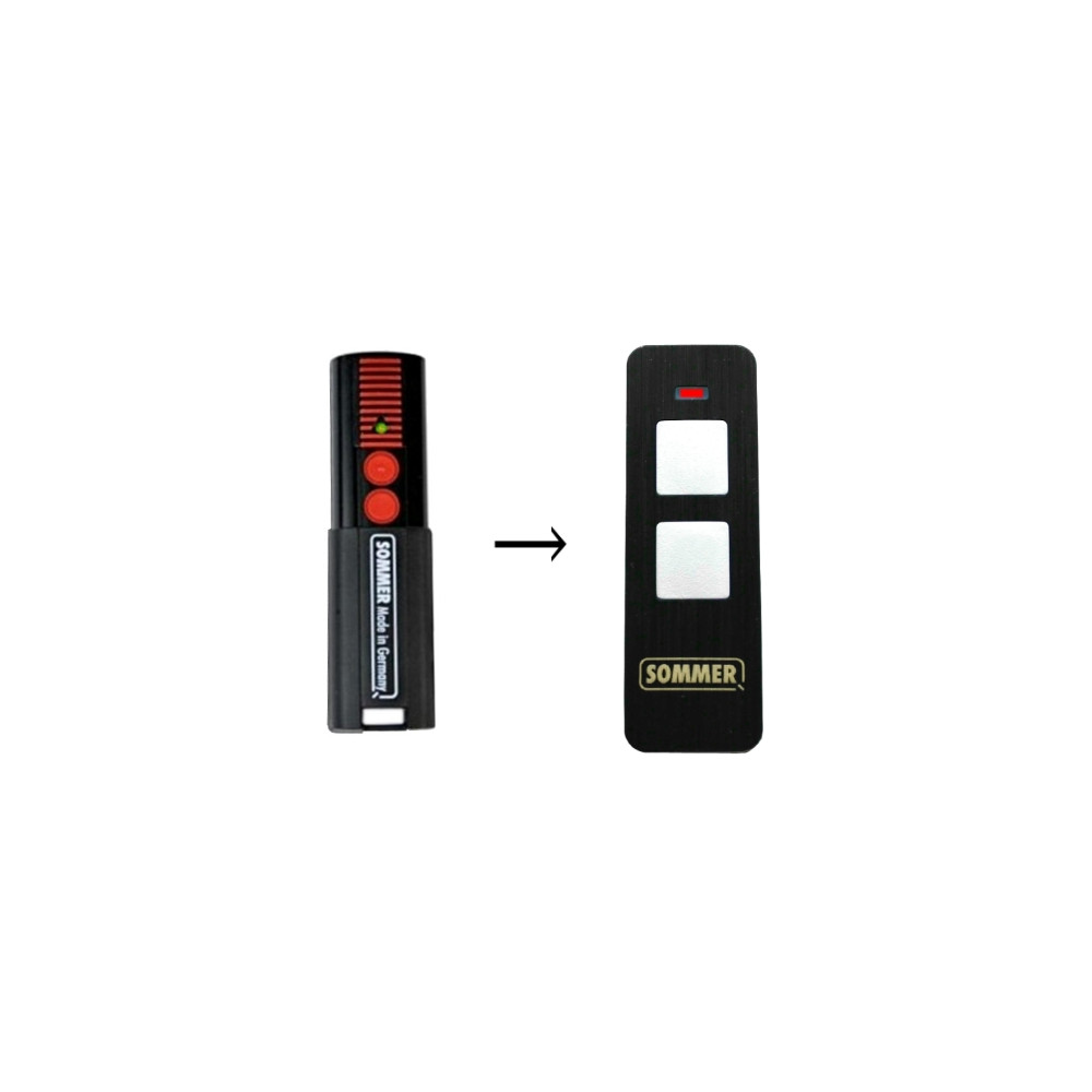 RADIOCOMANDO TELECOMANDO SOMMER 4026 TX 2 TASTI 868MHZ + BATTERIA