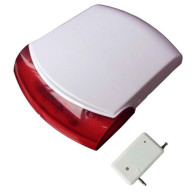 MICROVIDEO HT-70 SIRENA VIA RADIO ESTERNO ABS 110db 433mhz ANTIFURTO  