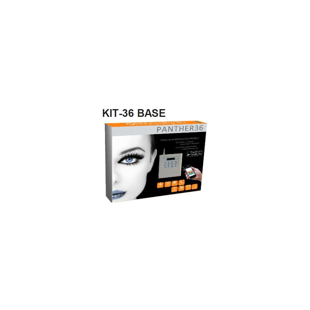 KIT ANTIFURTO SISTEMA DI ANTINTRUSIONE WIRELESS KIT PANTHER 36 BASE MICROVIDEO